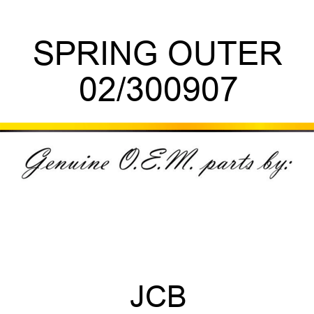 SPRING OUTER 02/300907