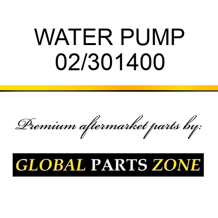 WATER PUMP 02/301400