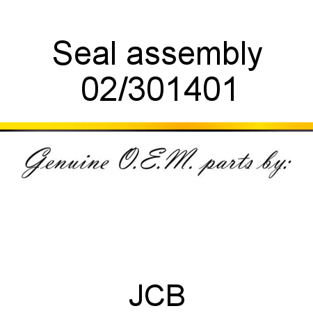 Seal, assembly 02/301401