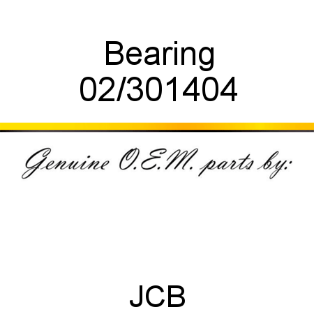 Bearing 02/301404