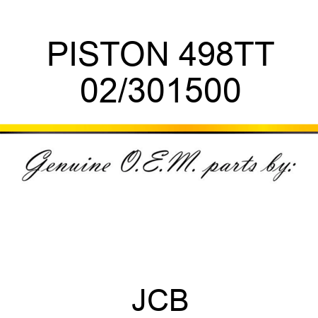 PISTON 498TT 02/301500