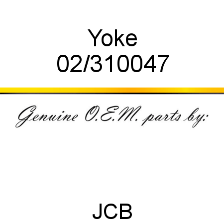 Yoke 02/310047