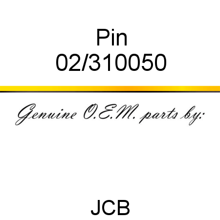 Pin 02/310050