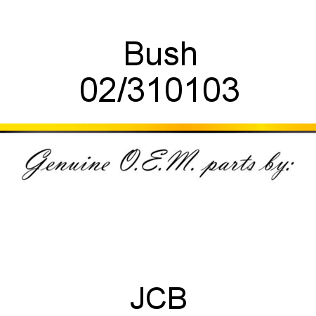 Bush 02/310103