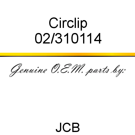 Circlip 02/310114