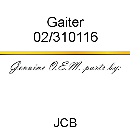 Gaiter 02/310116