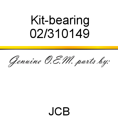Kit-bearing 02/310149