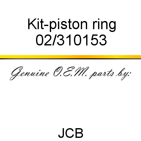 Kit-piston ring 02/310153