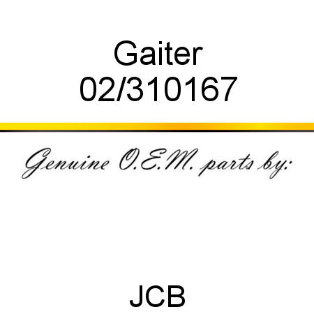 Gaiter 02/310167