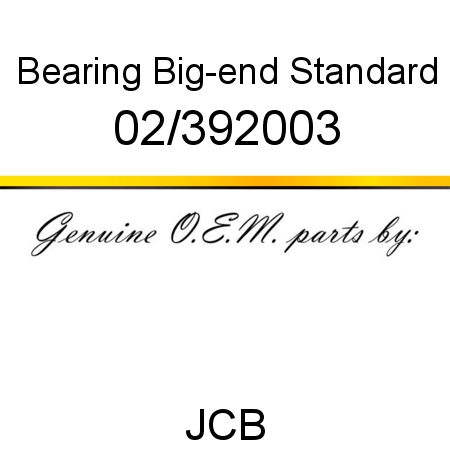 Bearing, Big-end, Standard 02/392003