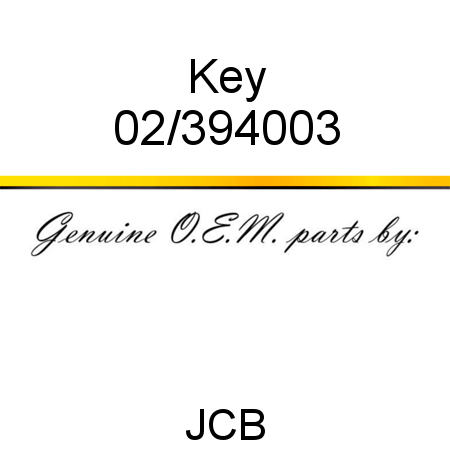 Key 02/394003