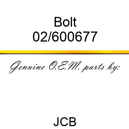 Bolt 02/600677