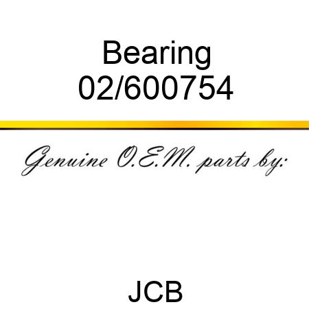 Bearing 02/600754