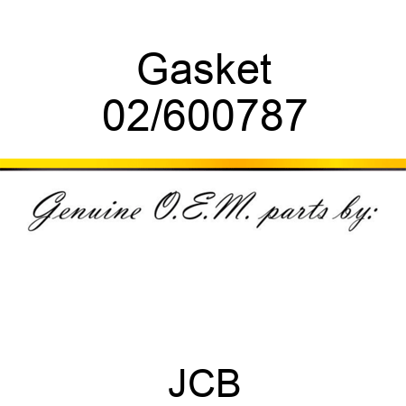 Gasket 02/600787