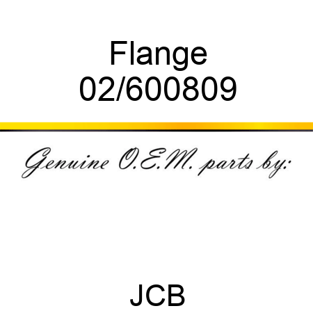 Flange 02/600809