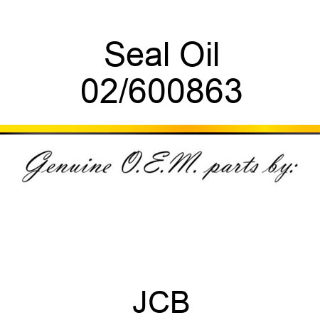 Seal Oil 02/600863