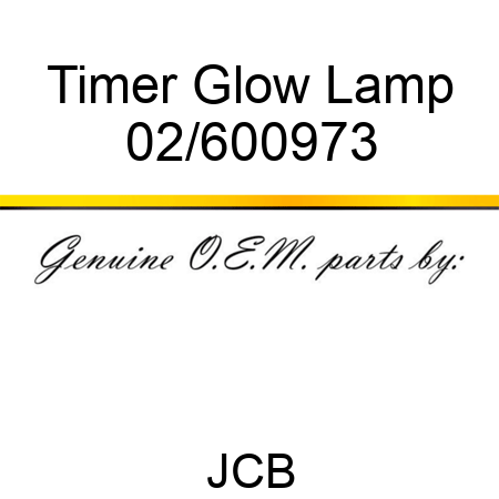 Timer Glow Lamp 02/600973