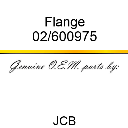 Flange 02/600975