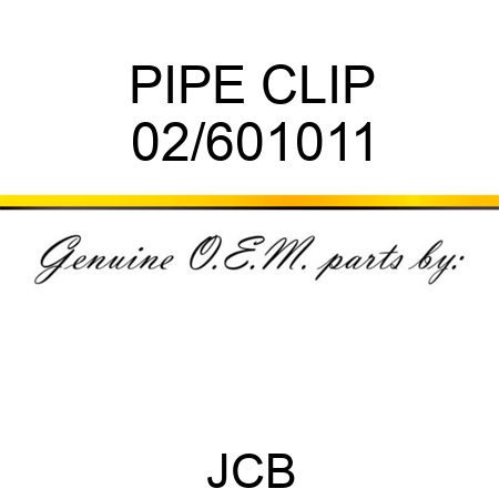 PIPE CLIP 02/601011