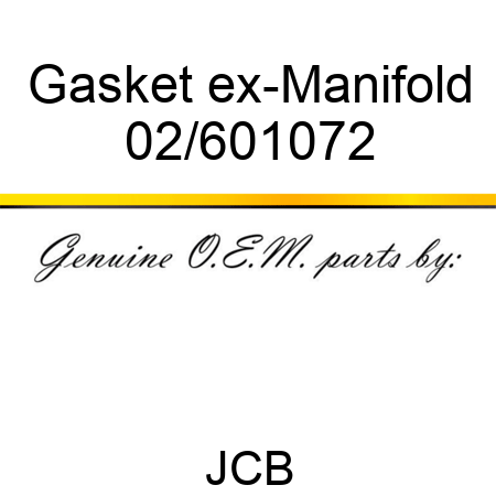 Gasket ex-Manifold 02/601072