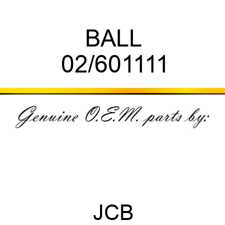 BALL 02/601111