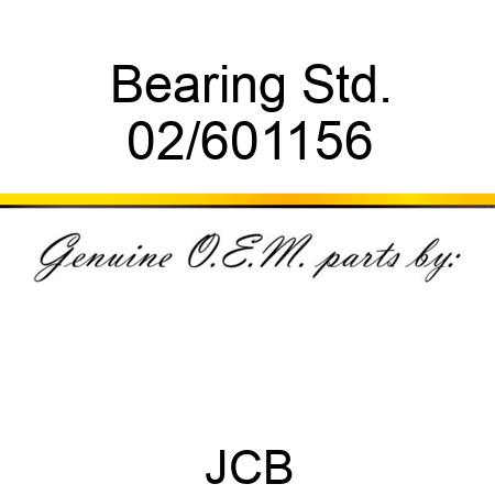 Bearing Std. 02/601156