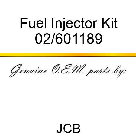 Fuel Injector Kit 02/601189