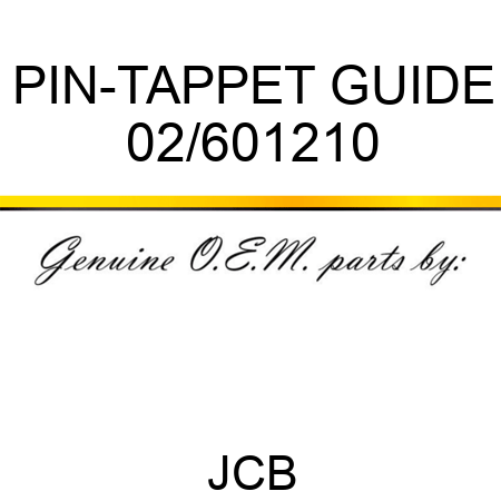 PIN-TAPPET GUIDE 02/601210