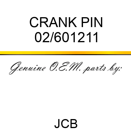 CRANK PIN 02/601211