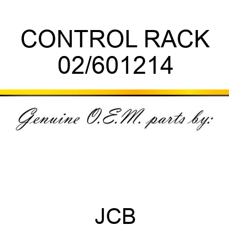 CONTROL RACK 02/601214