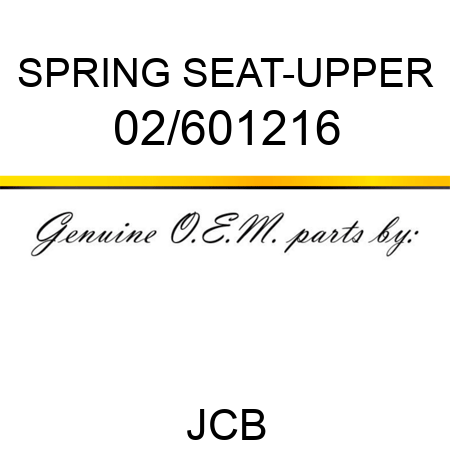 SPRING SEAT-UPPER 02/601216