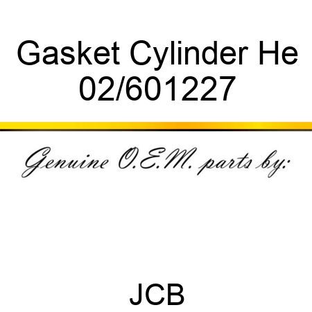 Gasket Cylinder He 02/601227