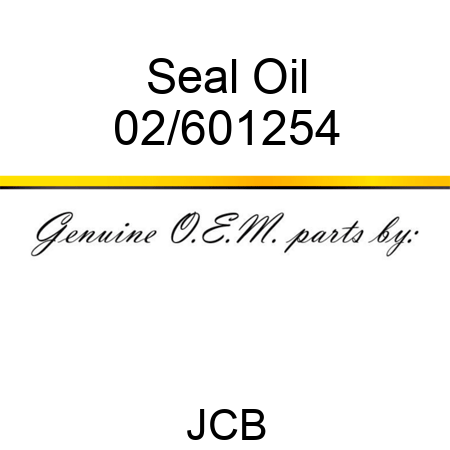 Seal Oil 02/601254