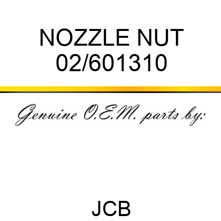 NOZZLE NUT 02/601310