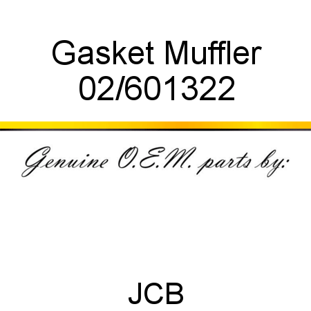 Gasket, Muffler 02/601322