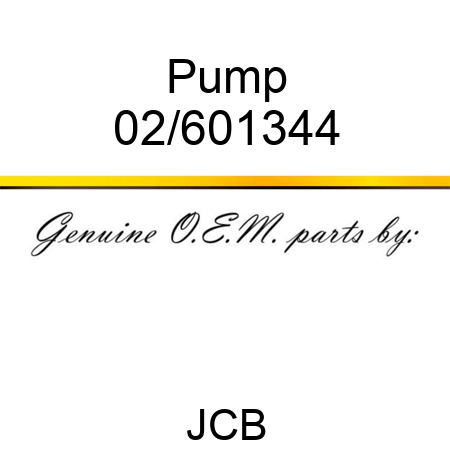 Pump 02/601344