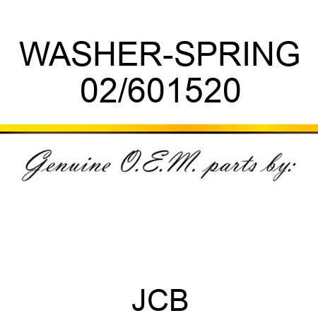 WASHER-SPRING 02/601520