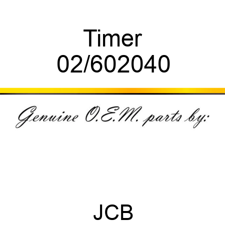 Timer 02/602040