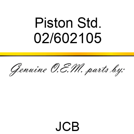 Piston Std. 02/602105