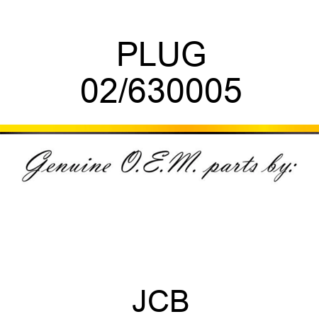 PLUG 02/630005