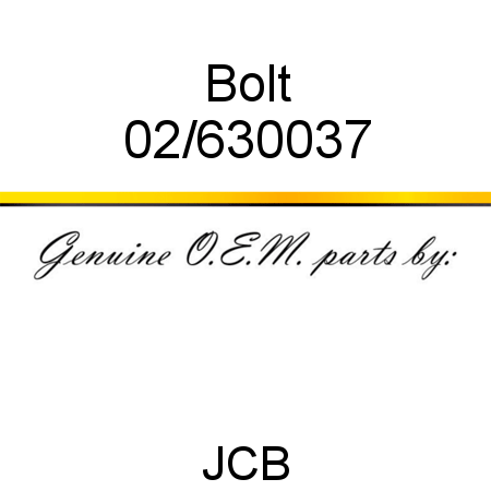 Bolt 02/630037