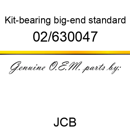Kit-bearing, big-end, standard 02/630047