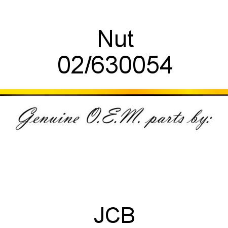 Nut 02/630054