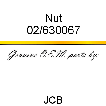 Nut 02/630067
