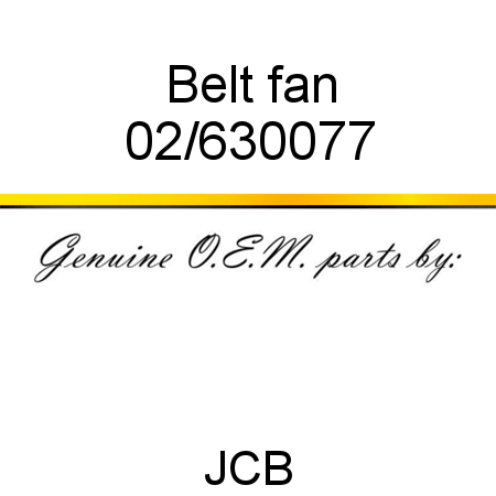 Belt, fan 02/630077