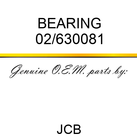 BEARING 02/630081