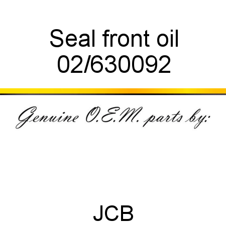 Seal, front oil 02/630092