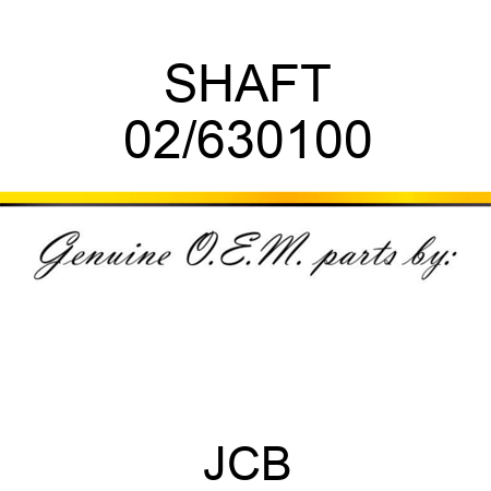 SHAFT 02/630100