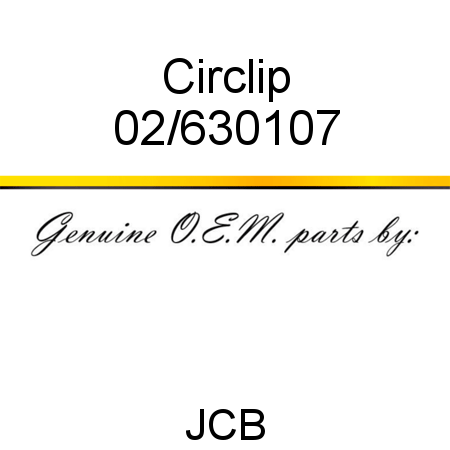 Circlip 02/630107