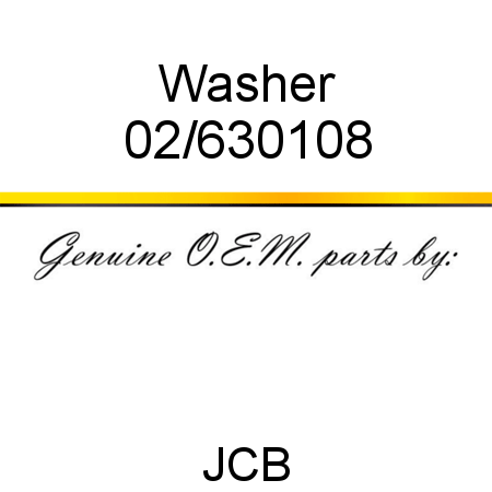 Washer 02/630108